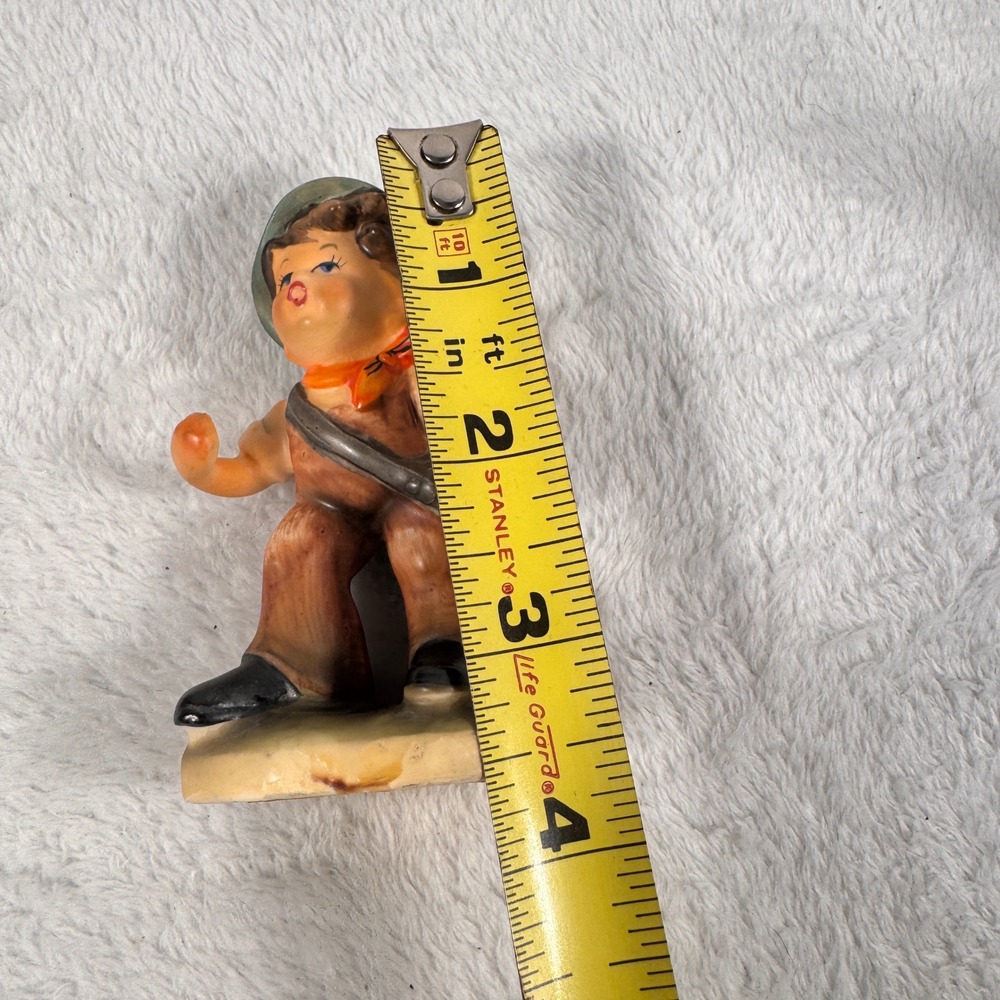 Vintage Napcoware Japan C7653 Boy Figurine 3.75" Alpine Hat Ceramic